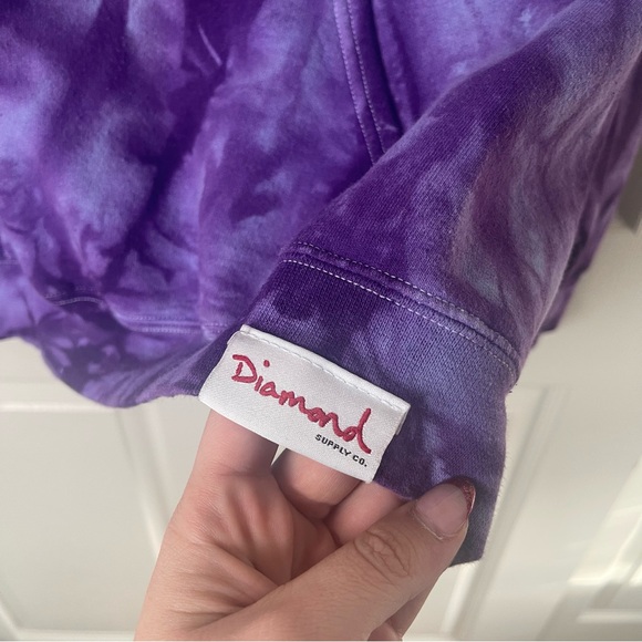 Diamond Supply Co. Purple Tie-Dye Sweatshirt - Picture 2 of 4